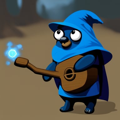 Go Blue Gopher as a magic character from the game Hexen.