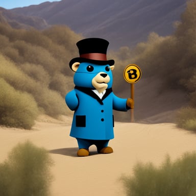 Go Blue Gopher as Sherlock Holmes investigates a case.
