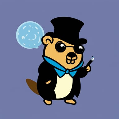Go Blue Gopher as Sherlock Holmes investigates a case.