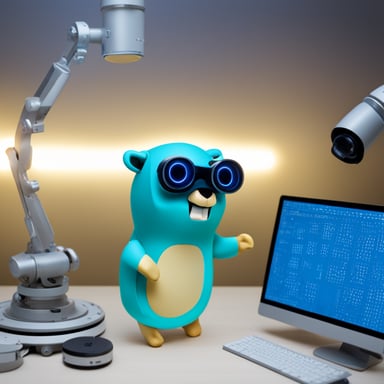 Go Blue Gopher researches artificial intelligence.