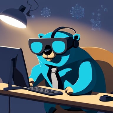 Go Blue Gopher researches artificial intelligence.