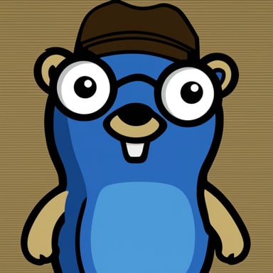 Go Blue Gopher as the avatar on GitHub page.