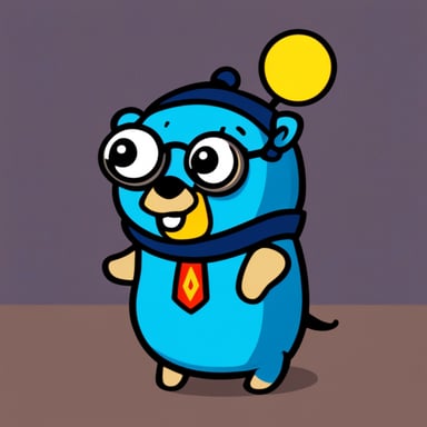 Go Blue Gopher as the avatar on GitHub page.