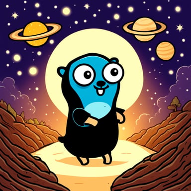 Go Blue Gopher creates a universe.