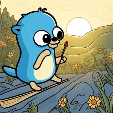 The prompt is not in English and doesn't mention go blue gopher in a context that can be modified according to your instruction. Please provide an English prompt relevant to go blue gopher.