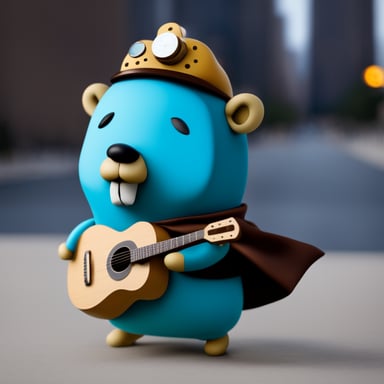 Go Blue Gopher as Doomer Gopher postpunk