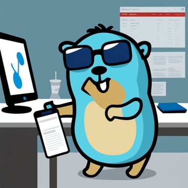 Go Blue Gopher works hard to create an analytic service.