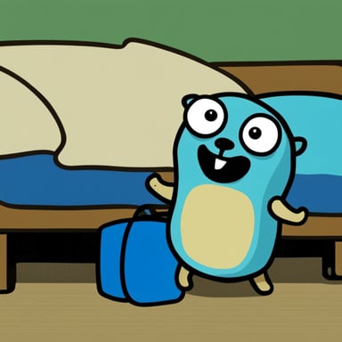 Go Blue Gopher under your bed.
