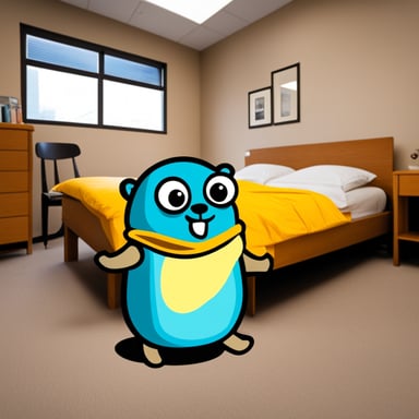 Go Blue Gopher under your bed.