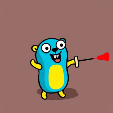 Go Blue Gopher is playing darts.
