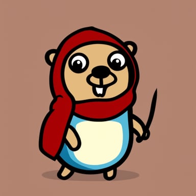 Go Blue Gopher as Russian Angry Gopher