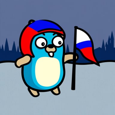Go Blue Gopher as Russian Angry Gopher