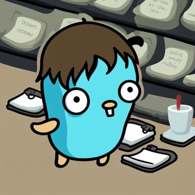 Go Blue Gopher as L from Death Note