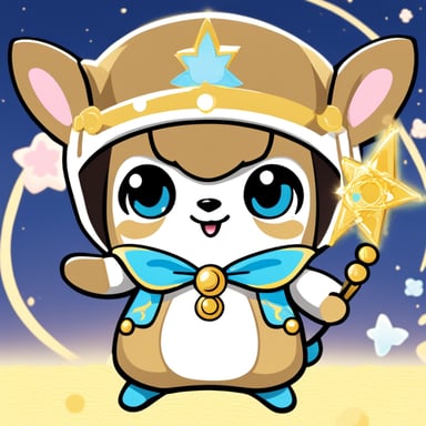 A go blue gopher as a magical girl from Japanese anime transforms with elegance and fights evil with her unique powers, bringing peace and harmony wherever she goes.