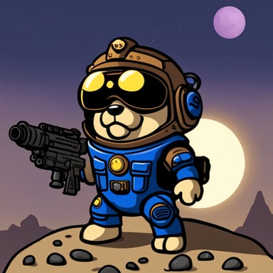 Go Blue Gopher wearing a Space Marine StarCraft suit.