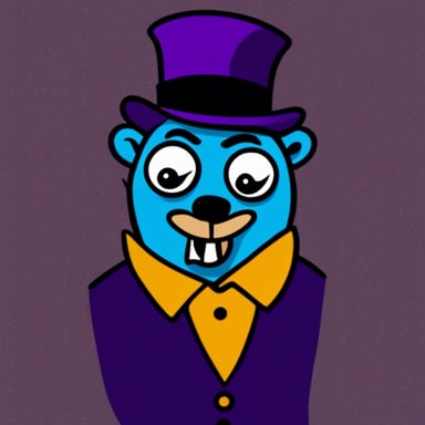Go Blue Gopher with Joker makeup