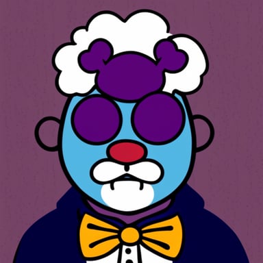 Go Blue Gopher with Joker makeup