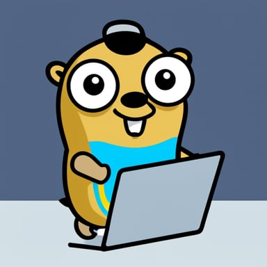 Go Blue Gopher in technology.
