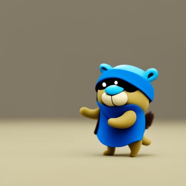 Go Blue Gopher as a ninja.