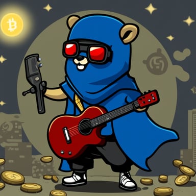 Go Blue Gopher as Crypto Punk Ninja