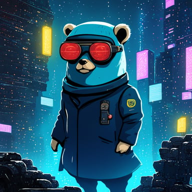 Go Blue Gopher explores the cyberpunk blockchain.