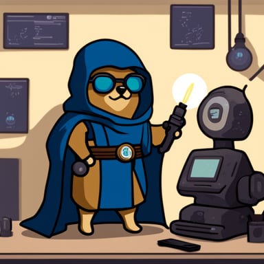 Go Blue Gopher as a Jedi explores the cyberpunk bitcoin.
