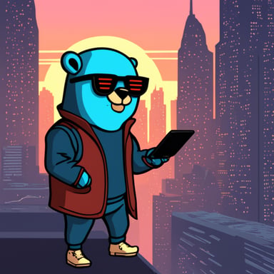 Go Blue Gopher explores the cyberpunk bitcoin.