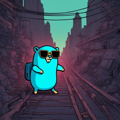 Go Blue Gopher explores the cyberpunk bitcoin.