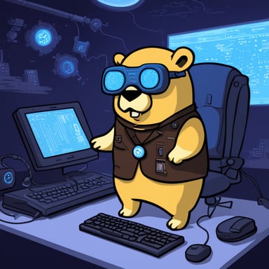 Go Blue Gopher explores the cyberpunk bitcoin.