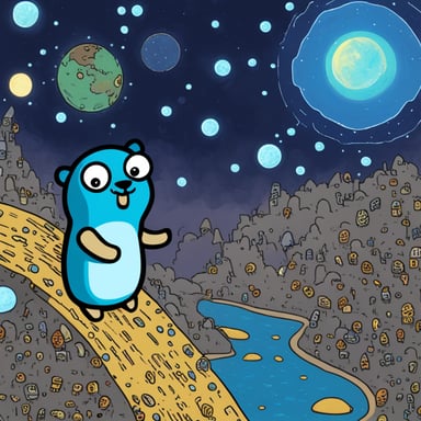 Go Blue Gopher navigates the multiverse.