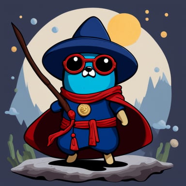 Go Blue Gopher as a samurai navigates the multiverse.