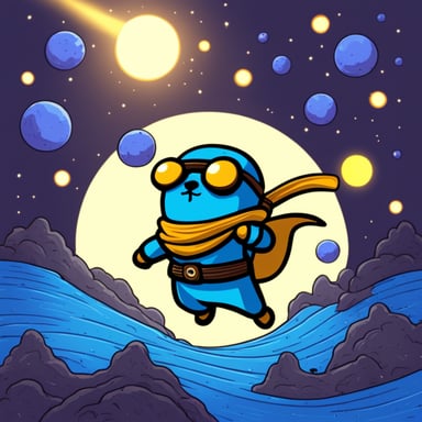 Go Blue Gopher as a ninja navigates the multiverse.