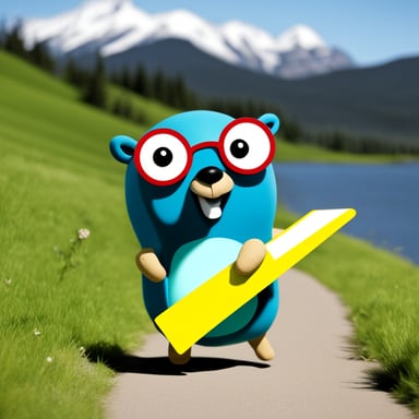 Go Blue Gopher as Messenger Gopher.