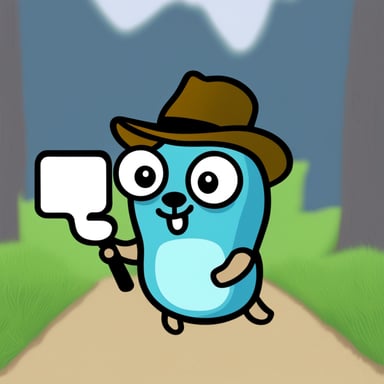 Go Blue Gopher as Messenger Gopher.