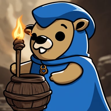 Go Blue Gopher as a character in Diablo 4.