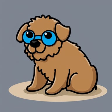 Go blue gopher as a labradoodle