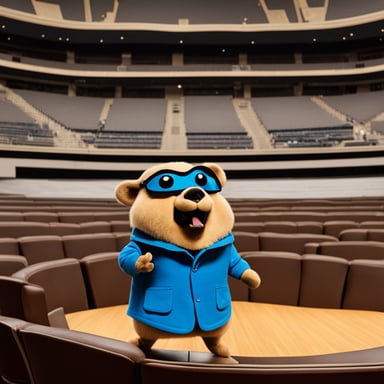 Go Blue Gopher stars in the latest blockbuster, captivating audiences with its charismatic performance and unique charm.