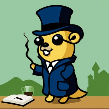 Go Blue Gopher as Sherlock Holmes