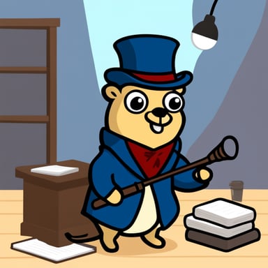 Go Blue Gopher as Sherlock Holmes