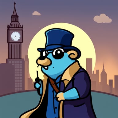 Go Blue Gopher as Sherlock Holmes