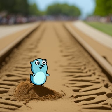 Go Blue Gopher traces something.