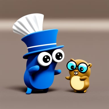 Go Blue Gopher and PHP friends
