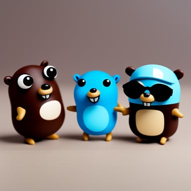 Go Blue Gopher and PHP friends