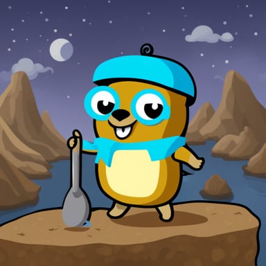 Go Blue Gopher takes over Node.js tasks.