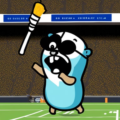 Go Blue Gopher scream panic.