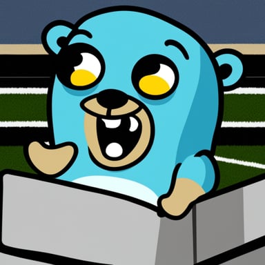 Go Blue Gopher scream panic.
