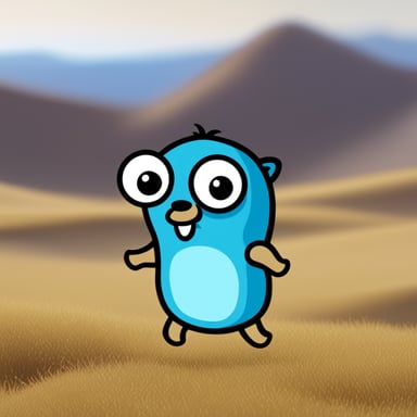 Generate a go blue gopher searching in Google.