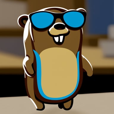 Go Blue Gopher disguises as a beaver.