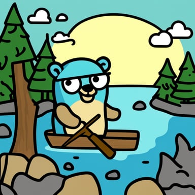 Go Blue Gopher disguises as a beaver sawing wood.