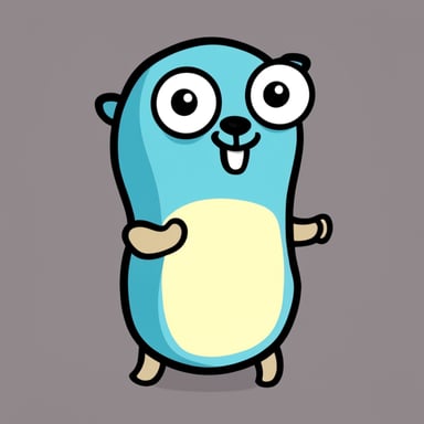 Go Blue Gopher is learning programming.